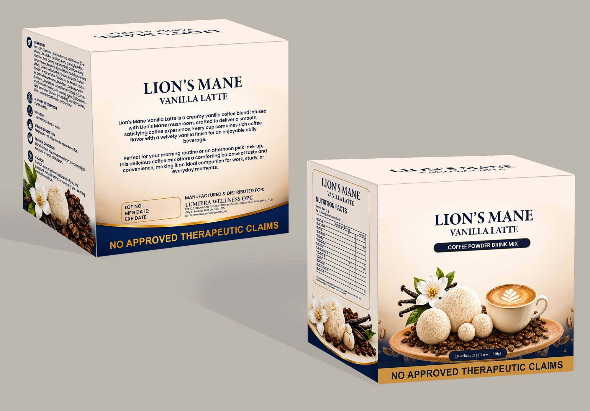 The Lion’s Mane Vanilla Latte box